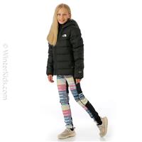 Girls Reversible North Down Hooded Jacket - TNF Black -                                                                                                                                                       