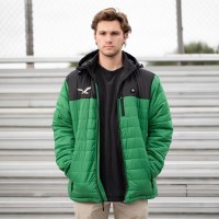 Men's Philadelphia Eagles 5V Puffer Battery Heated Jacket - Kelly Green / Black