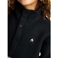 Kids' Cinder Fleece Anorak - True Black / Gray Heather