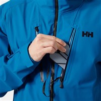 Men's Alpha Long Shell Jacket - Cerulean Blue