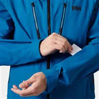 Men's Alpha Long Shell Jacket - Cerulean Blue