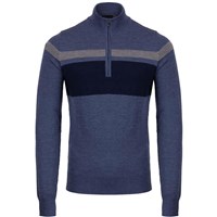 Men's Stripe Sweater Half Zip