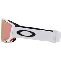 Flow M Matte Black Goggle - Matte White Frame w/ Prizm Rose Gold & Prizm Iced Lenses (OO7147-10)