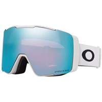 Line Miner Pro L Goggle - Matte White Frame w/ Prizm Sapphire Irid & Prizm Iced Irid Lenses (OO7136-07)