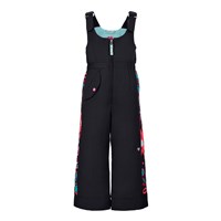 Girl's Snoverall Stripe Bib Pant - Black
