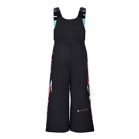 Girl's Snoverall Stripe Bib Pant - Black