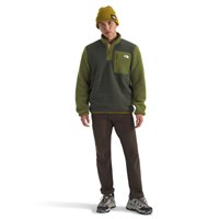 Men's Yumiori 1/4 Zip - New Taupe Green / Woodland Green / Deep Dijon
