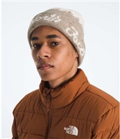 Cabin Mountainscape Beanie - Mushroom Grey / White Dune