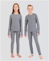 Youth Thermolator Crew - Dk Grey Melange