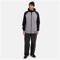 Men's Crown Weatherproof Full-Zip Fleece - Gray Heather / True Black (26)