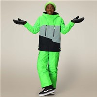 Boys Geo Insulated Jacket - Borealis Green Colorblock
