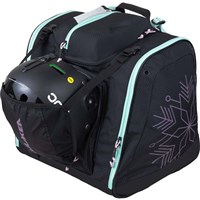 Powder Trekker Ski Boot Backpack - Black / Teal / Orchid