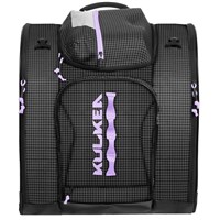 Powder Trekker Ski Boot Backpack - Black / White / Lavender