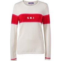 Fera Podium Crew Sweater - Women's - White Cloud / Pink / Red