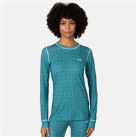 Women's Fryd Long Sleeve Base Layer Top - Peacock