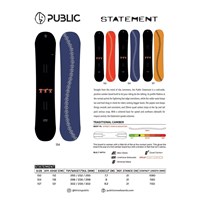 Statement Men's Freestyle Park Snowboard - 154