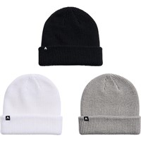 DND Beanie (3 Pack) - True Black / Sharkskin / Stout White
