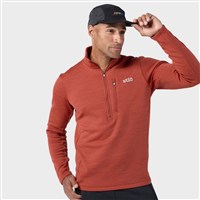 Men's Glide Power Stretch Half Zip - Redrock Heather