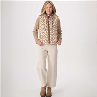 Women's Bella Vest - Oat / Natural Jacquard