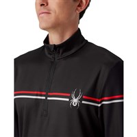 Men's Legacy 1/2 Zip T-Neck - Black