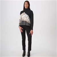 Women's Skylar Mock Neck - Heather Black