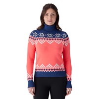 Women's Stellar Ski Sweater - Electric Coral