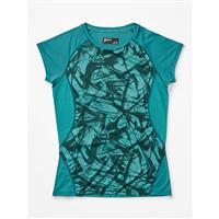 Marmot Crystal SS - Women's - Deep Jungle Race Line