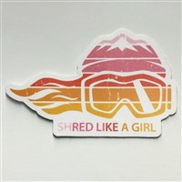3" Retro Sunset Sticker