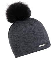 Women's Pom Pom Comfort Shell Stria Beanie