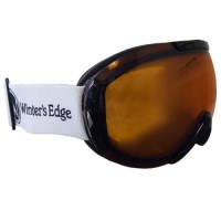 Double Lens Goggle - White Frame w/ Amber Lens (A59-Amber)