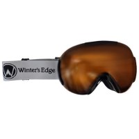 Double Lens Goggle - White Frame w/ Amber Lens (A59-Amber)