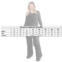 Women's Avalanche Snow Bib - Black
